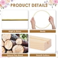thumbnail image 5 of Threns 10Pcs Floral Hoops Metal Floral Wreath Decor Centerpiece Hoops for Wedding,with Holders,10",Gold, 5 of 8