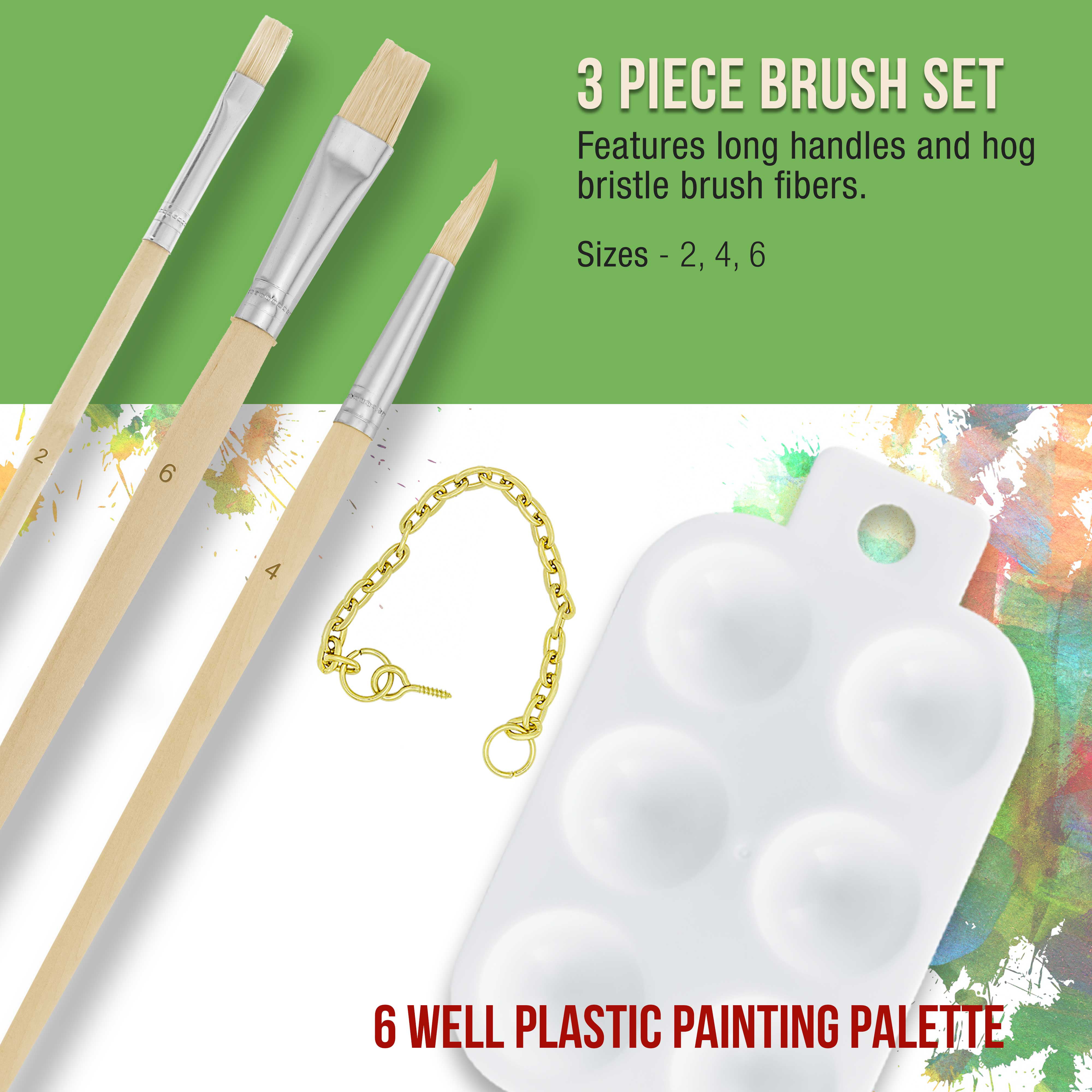 Art Canvas Paint Set Supplies – 14-Piece Mini Canvas Acrylic Painting Kit  with W