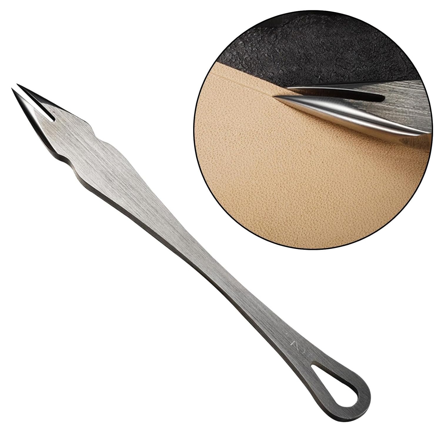 ABPETE Premium Leather Wing Divider Precision Tool for Craftsmanship, 2mm, Silver