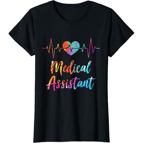 Medical Assistant Heartbeat Nursing Hospital Heart T-Shirt