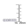 thumbnail image 3 of 1,29 carat (CTW Color F-G, SI1-SI2) OVAL CUT DIAMOND Semi-Eternity Band Rague en or blanc 14K, 3 of 5