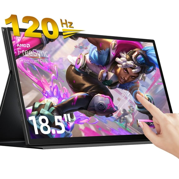 Portable Touchscreen Monitor, EVICIV  18.5 Inch 1080P 120HZ Display,  Travel Second Monitor for Laptop Switch Phone