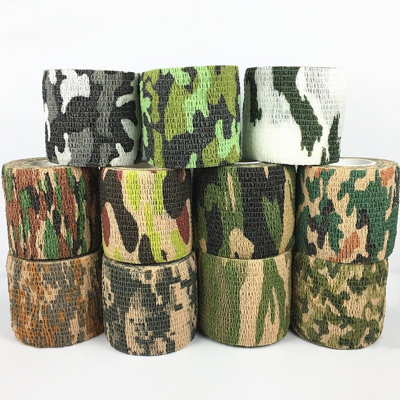 AA Shield Camo Bandage Covert hunting outdoor camping military Tape/Gun SNOW 