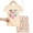 Yellow Cat, variant on Emy Dola High Elastic Thread Girls' Short Sleeved Pajamas Set Cartoon Summer 2pcs Shorts Sleepwear Set 2-9T