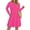 Hot Pink, variant on Fantaslook Pleated Long Sleeve Dresses for Women Fashion Fall Dresses Casual Dress with Pockets
