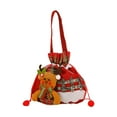 thumbnail image 3 of SDJMa Christmas Gift Bags with Drawstring, 8x10in Cute Snowman Christmas Treat Bags Goody Gift Bags Xmas Candy Bags Reusable Gift Wrapping Bags Xmas Holiday Party Favors, 3 of 7