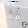 thumbnail image 3 of ATHENA Joyería Mujeres Pendientes Original Perla Diamante Plata Gancho 925 Moissanite M006, 3 of 4