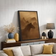 thumbnail image 4 of Framed Canvas Print Horse Running Wall Art Vintage Farmhouse Decorative for Living Room Bedroom - 16"x24" BLACK, 4 of 8