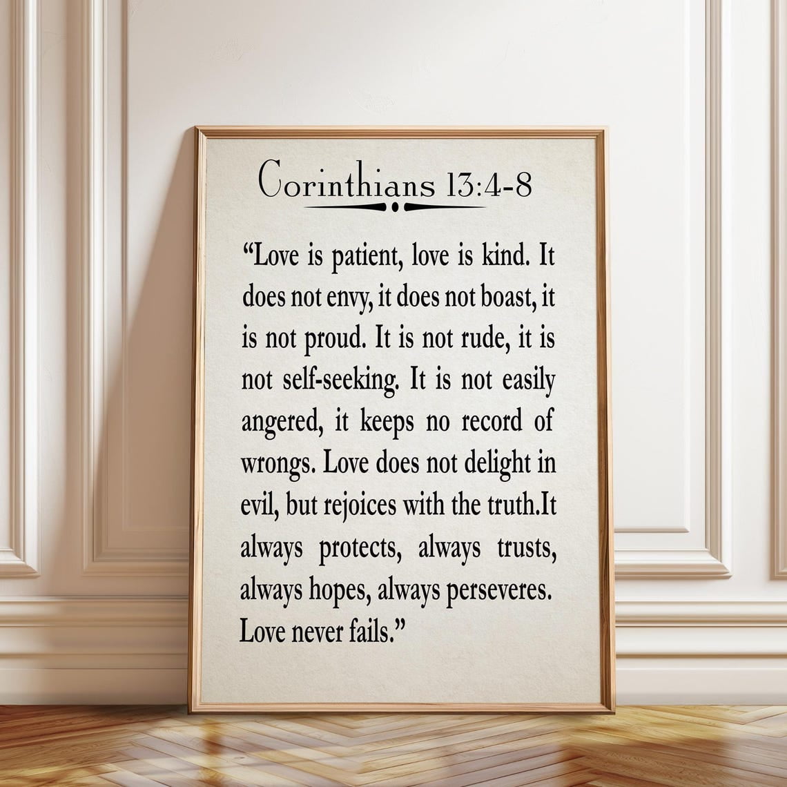 Corinthians 13:4-8 Wedding Reading Bible Quote