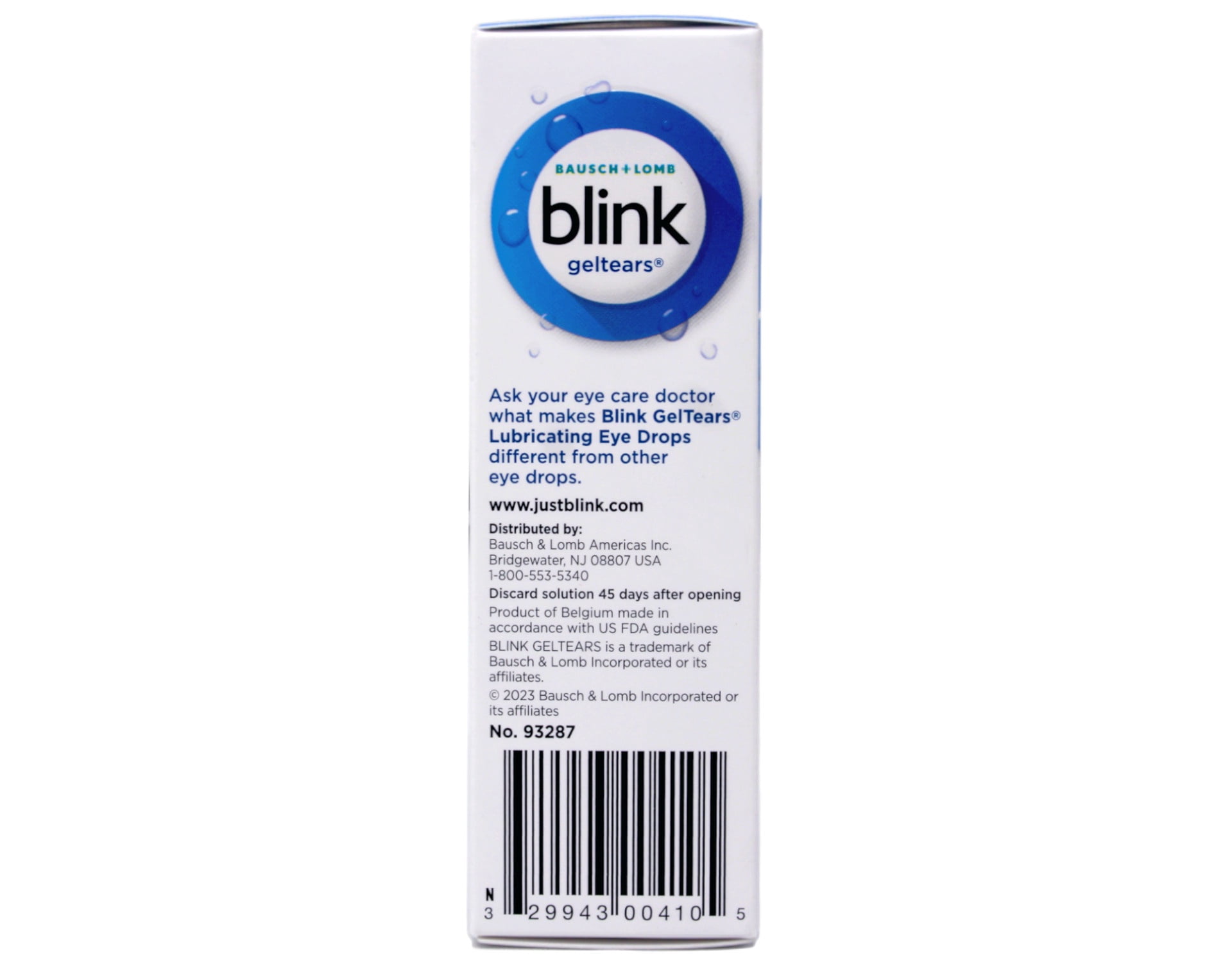 blink Gel Tears Lubricating Eye Drops 10 mL (Pack of Botswana