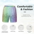 thumbnail image 5 of Balery Beautiful Glitter Mens Swim Trunks Swim Shorts for Men Quick Dry Inseam Beach Shorts with Compression Liner Pocket-XX-Large, 5 of 9