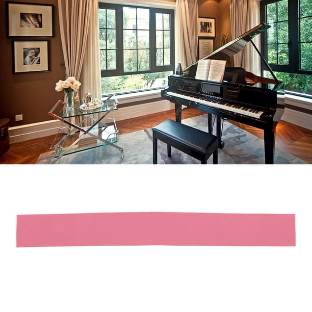 Housse anti-poussière pour clavier de piano souple rouge, 88 touches Housse  de protection anti-poussière
