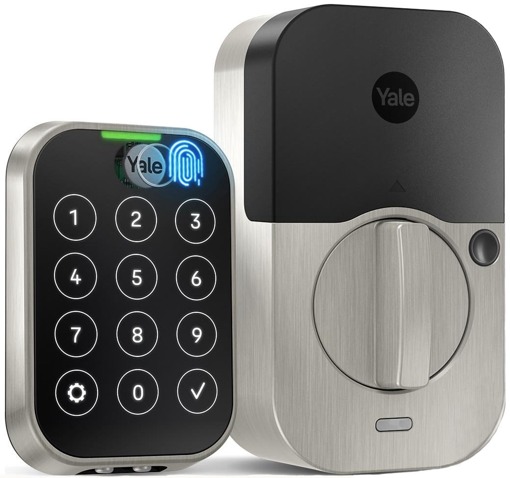 Lockly Vision 2K Video Zeno Satin Nickel Deadbolt Wifi Doorbell