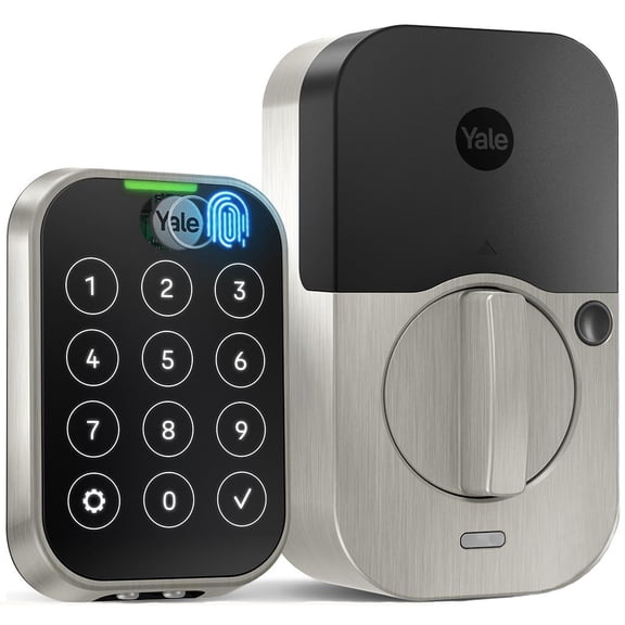 Assure Lock 2; Keyless Smart Door Lock with Wi-Fi and Fingerprint Access; Satin Nickel