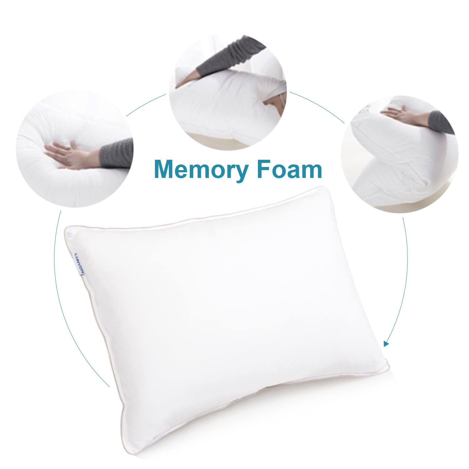 Extraordinary Classroom bus Lunvon Gel Memory Cool Foam Bed Pillow Neck Support Pillow, Queen - Walmart.com Extraordinary Classroom bus Lunvon Gel Memory Cool Foam Bed Pillow Neck Support Pillow, Queen - Walmart.com