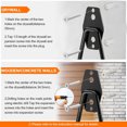 thumbnail image 6 of 4pcs/ pack Black Orange Garage Hooks Heavy Duty, Utility Garage Wall Storage Hooks for Hanging, Garage Organization and Tool Hangers for Bike, Ladder Hanging, Ropes, Garden Tools and Bulky Items, 6 of 8