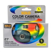 Solo Single-Use 35mm Film Camera with Flash (400 ASA, 27 Exposures)