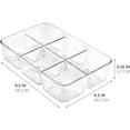 thumbnail image 1 of Hltysip Linus Plastic Divided Packet Organizer  Holder for Condiments  Sugar    Pepper  Sweeteners  Tea Bags  Spices, 1 of 7