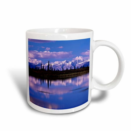 3dRose Alaska Range Mountain, pothole lake, Denali, Alaska - US02 HGA0136 - Howie Garber, Ceramic Mug, 15-ounce