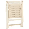 thumbnail image 5 of vidaXL Garden Chairs 4 pcs Plastic White, 5 of 5
