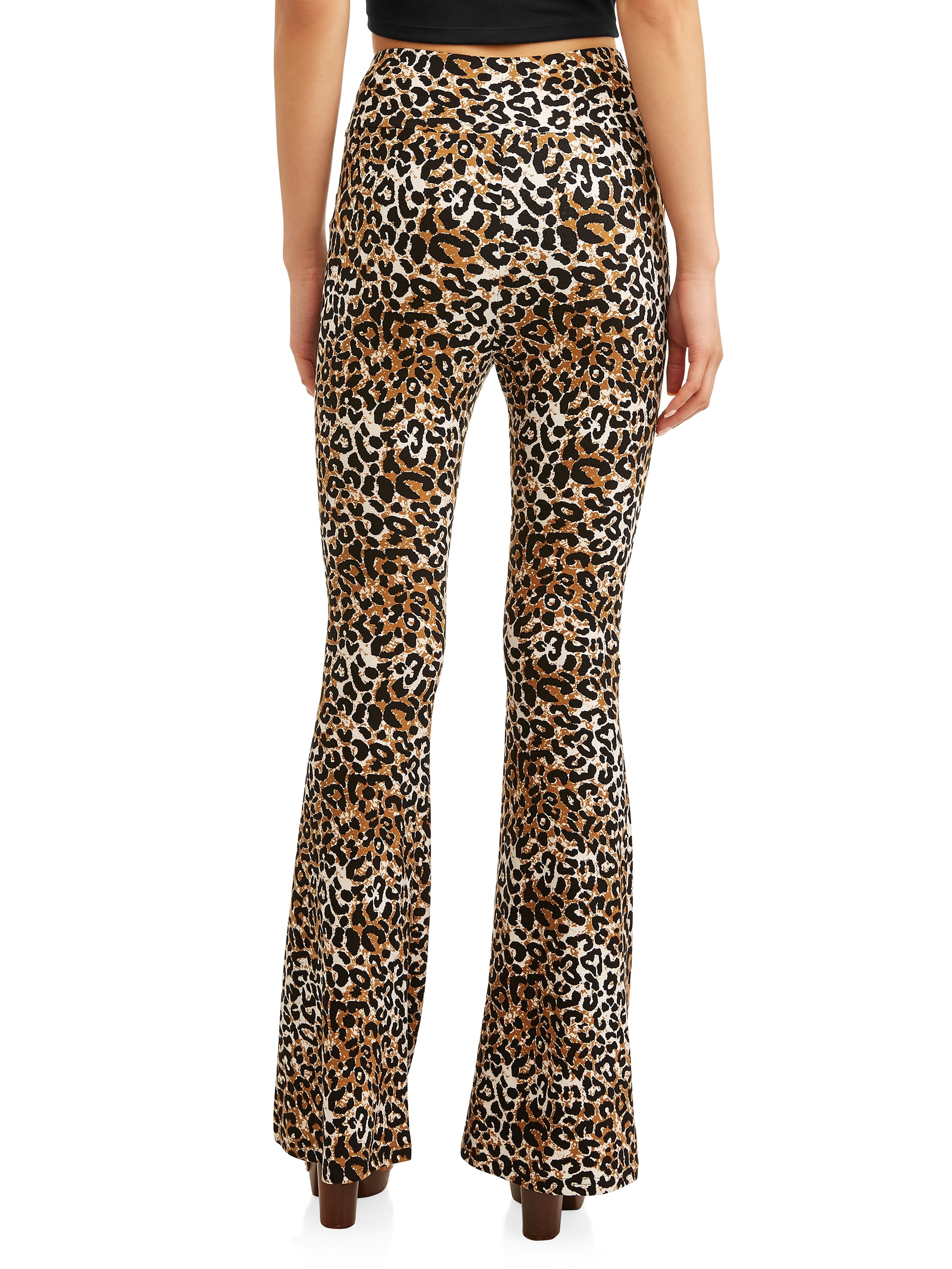 juniors flared yummy knit pants