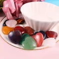 thumbnail image 4 of MATROOY 50pcs Small Natural Quartz Healing Crystal Heart Gemstone for home decor 20x8mm-White quartz, 4 of 9