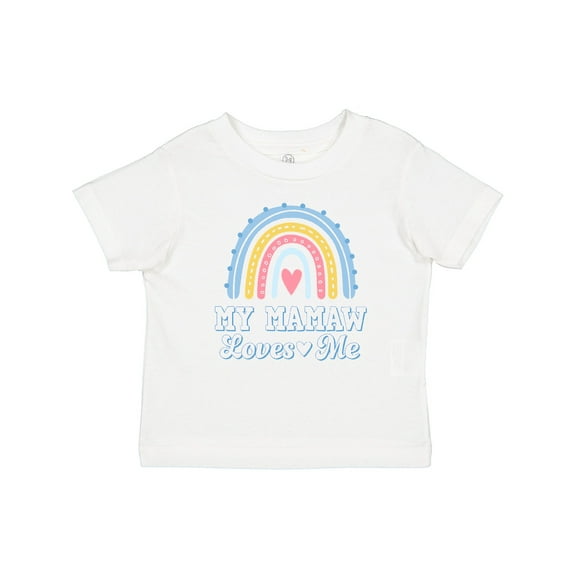 Inktastic My Mamaw Loves Me Girls Retro Rainbow Girls Baby T-Shirt