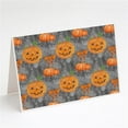 thumbnail image 1 of Watecolor Halloween Pumpkins Greeting Cards & Envelopes - Pack of 8, 1 of 1