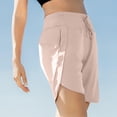 thumbnail image 7 of Women's 7" Athletic Running Long Shorts Workout Hiking Shorts Quick Dry High Waisted Active Zipper Pocket(Pink,S）, 7 of 7