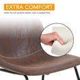thumbnail image 5 of FDW 30" Set Of 2 Leather Barstools With Backs Leather,Brown, 5 of 7