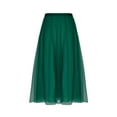 thumbnail image 3 of Skirts for Women Layered Tulle Maxi Mesh Skirt Summer Casual Swing Skirts Lace Chiffon Long Skirt High Waist Elegant A-Line Dress Skirt, 3 of 6