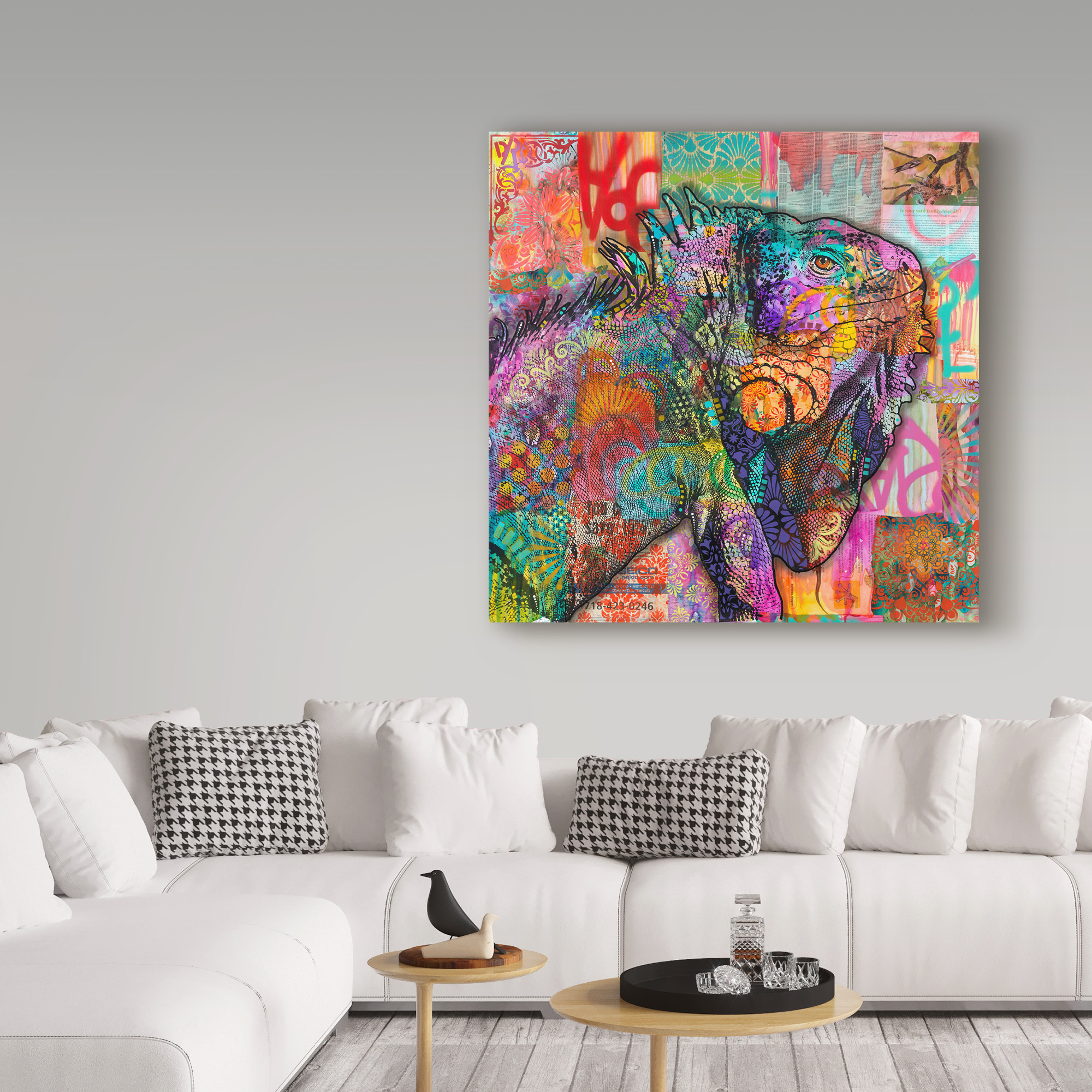 Trademark Fine Art 'Iguana' Canvas Art by Dean Russo