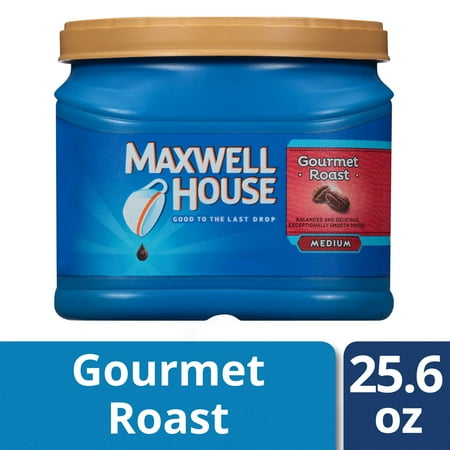 Maxwell House Gourmet Roast Medium Ground Coffee, Caffeinated, 25.6 oz