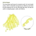 thumbnail image 3 of Large Curly Bows for Gift Wrapping Curling Ribbon with Self Adhesive for Gift Wrap Presents Hair Christmas Light Yellow, 3 of 7