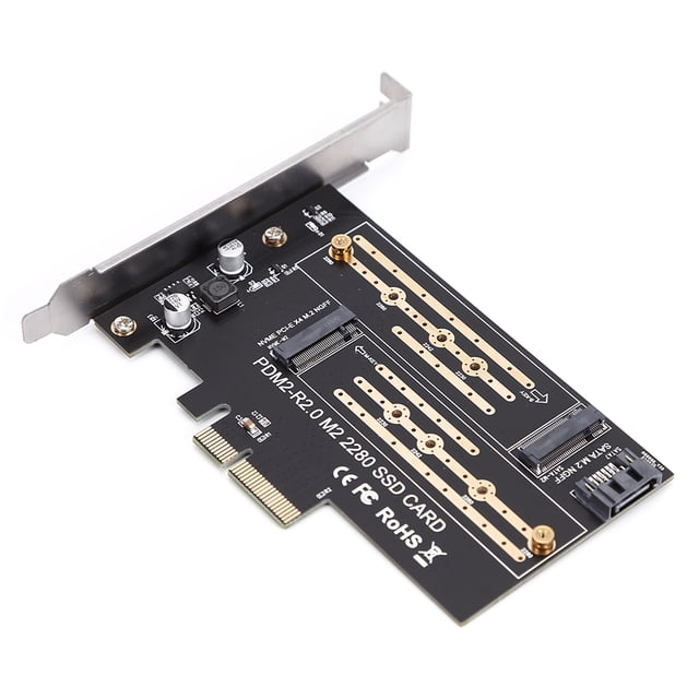 Adaptador SATA M.2 SSD PCIE NVME/M2 Adaptador PCIE SSD M2 a SATA Tarjeta PCI-E M Key + B Key