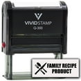 thumbnail image 2 of (3 pack) All Quality Family Recipe Product Self-Inking Rubber Stamp | Handcrafted Products (Black Ink) - Q-300, 2 of 7