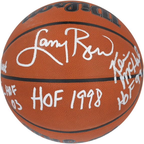 Larry Bird, Robert Parish, and Kevin McHale Boston Celtics Multi-Signed Wilson Official Game Basketball with Multiple Inscriptions - Fanatics Authentic Certified