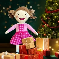 Pinkalicious Stuffed Plush Soft Doll In Pink Plaid Dress 12” Holiday Gift New