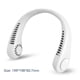 thumbnail image 2 of Mini ventilador de cuello USB recargable sin aspas ventilador cuello aire acondicionado (blanco), 2 of 7