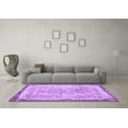 thumbnail image 3 of Ahgly Company Indoor Square Abstract Purple Contemporary Area Rugs, 8' Square, 3 of 4