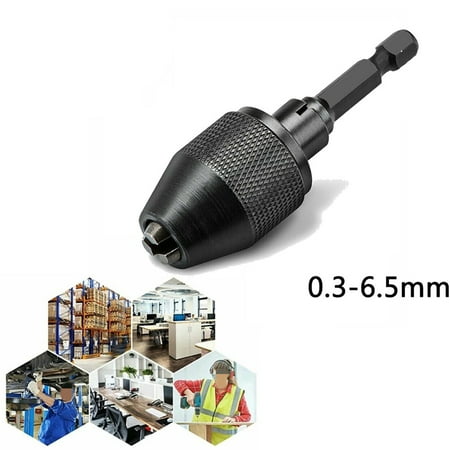 

BCLONG 1/4inch Keyless Chuck Conversion Hex Shank Adapter Drill Bit Quick Change Driver
