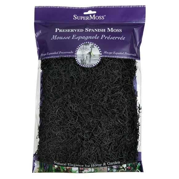 SuperMoss 7 59834 26973 1 Moss, 200 cubic in Bag (Appx. 8oz), Black