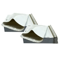 UOFFICE 1000 Poly Mailers Bags 12x15.5" - #4 Pouches Envelopes White Self-Sealing