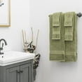 thumbnail image 2 of Baltic Linen Traditional 6 Piece Egyptian Cotton Bath Towel Set, Green, 2 of 4