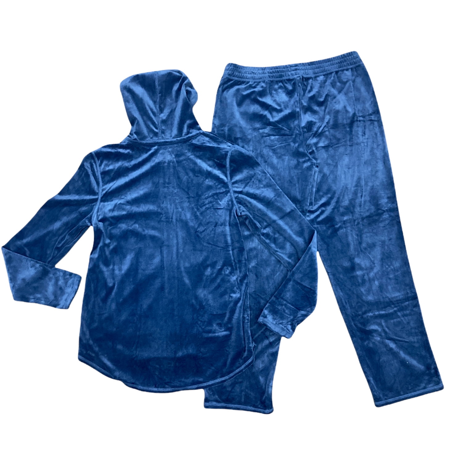 Hue women's velour hotsell lounge set