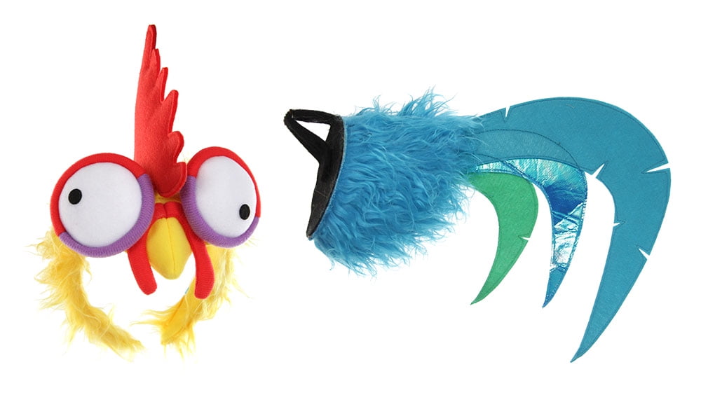 Disney Moana Hei Hei Headband Tail Rooster Costume Kit For Kids And Adults Walmart Com Walmart Com
