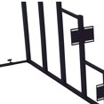 thumbnail image 4 of Benzara BM230448 Convertible Design Metal Display Headboard Rack, Black, 4 of 5