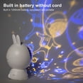 thumbnail image 3 of Proyector De Estrella De Conejo, Luz Nocturna, Múltiples Patrones, Luz Suave, Cabezal Ajustable, Para Dormitorio De Niños Con Cable De Datos, 3 of 7