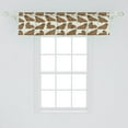 thumbnail image 2 of Ambesonne Animal Window Valance, Cartoon Walrus Illustration, 42" x 12", Caramel and Eggshell, 2 of 3