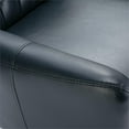 thumbnail image 5 of Pemberly Row Modern Midnight Blue Tufted Faux Leather Swivel Chair, 5 of 13